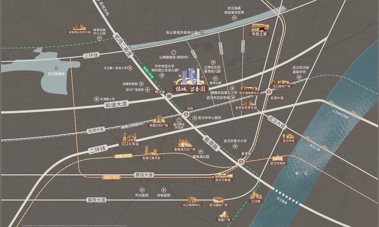 绿城留香园交通图