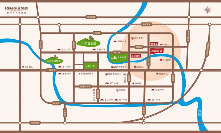 荣盛·水岸花语交通图