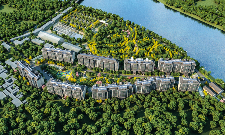 三山溪谷效果图