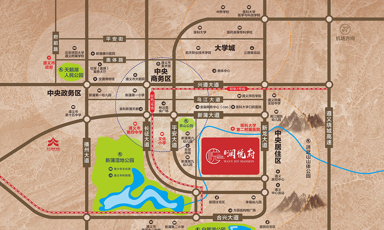 天立澜悦府交通图