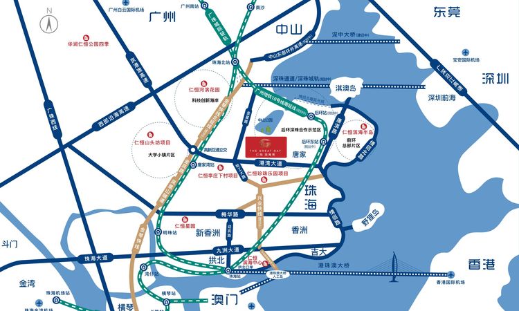 仁恒滨海湾交通图