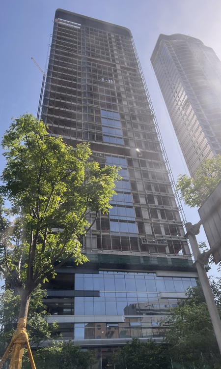 雄天青云上府施工进度图