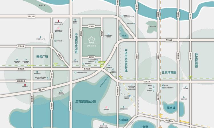 绿城·映月海棠交通图