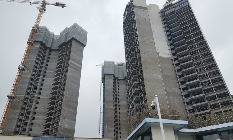 碧桂园云樾江湾施工进度图