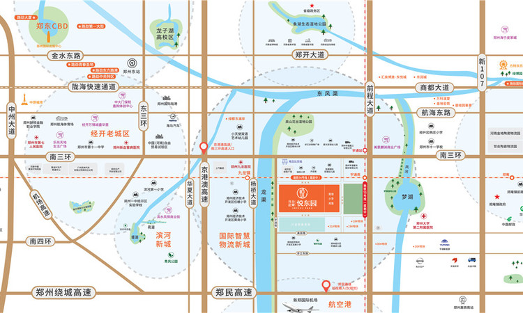 路劲正荣悦东园交通图