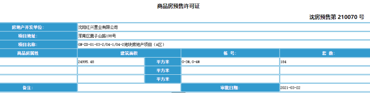 龙湖·云颂楼盘证照