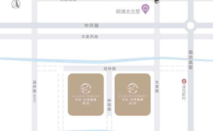 中企云萃森林交通图