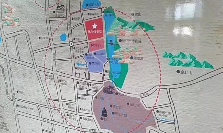 花马溪谷交通图