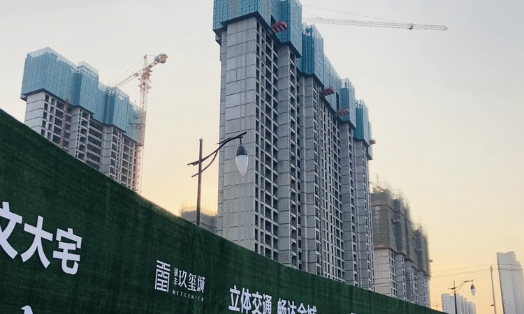 银丰玖玺城施工进度图