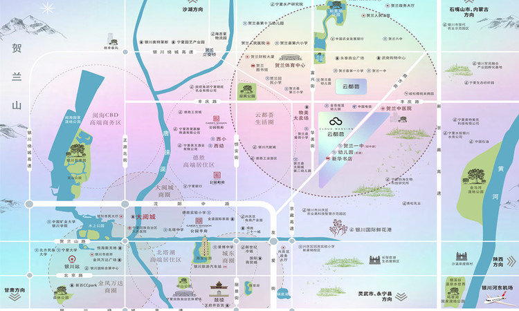 巨力云都荟交通图