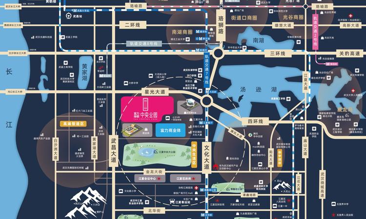 绿都中央公园二期交通图