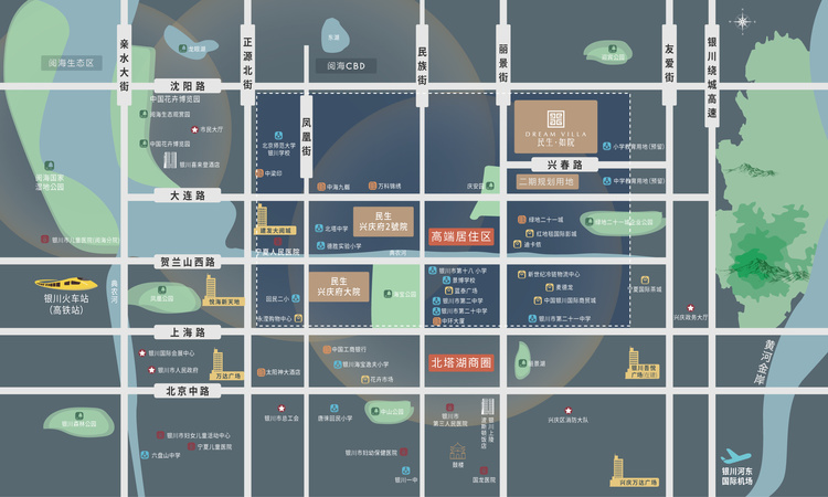 民生·如院交通图