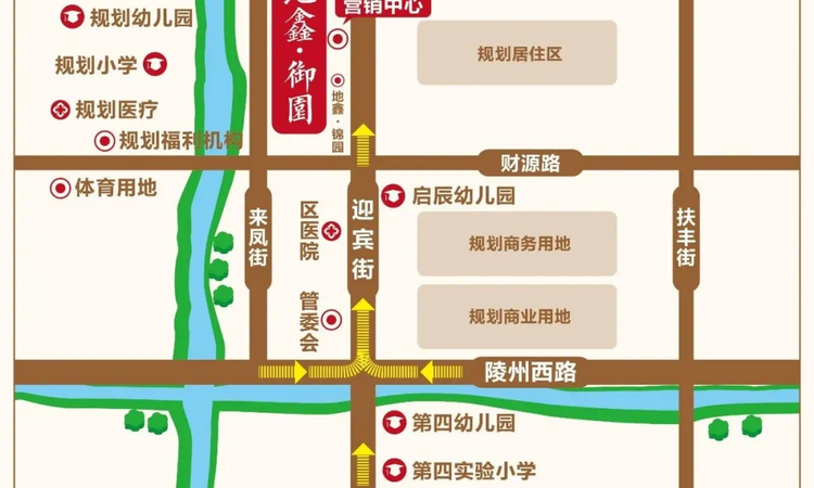 地鑫·御园交通图