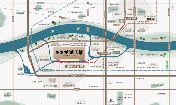 华发龙湖天曜交通图