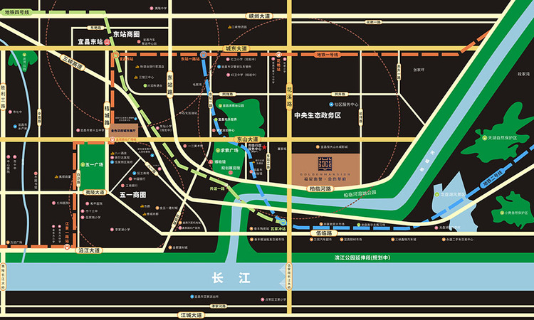 福星惠誉·金色华府交通图