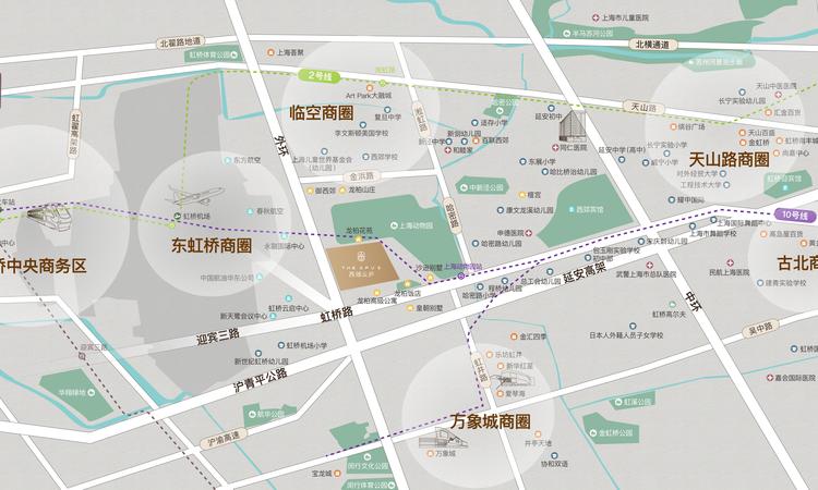 西郊云庐交通图