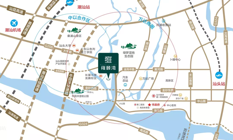 招商雍颐湾周边配套图
