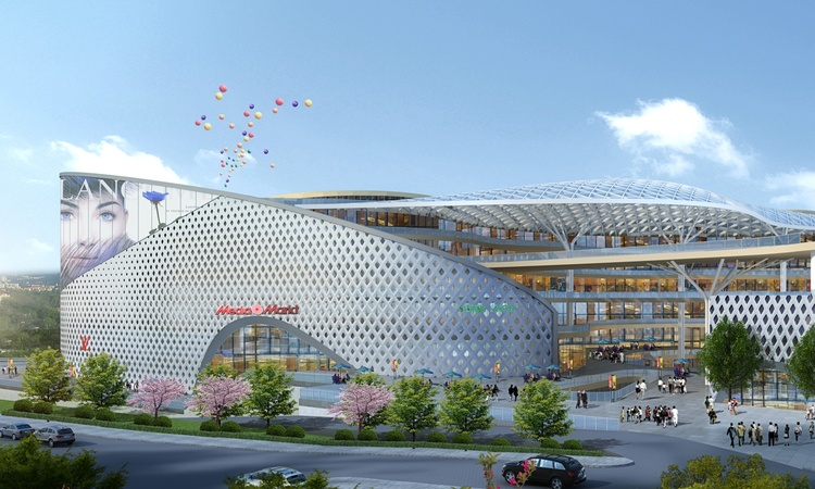 中铁摩都娱购公园效果图