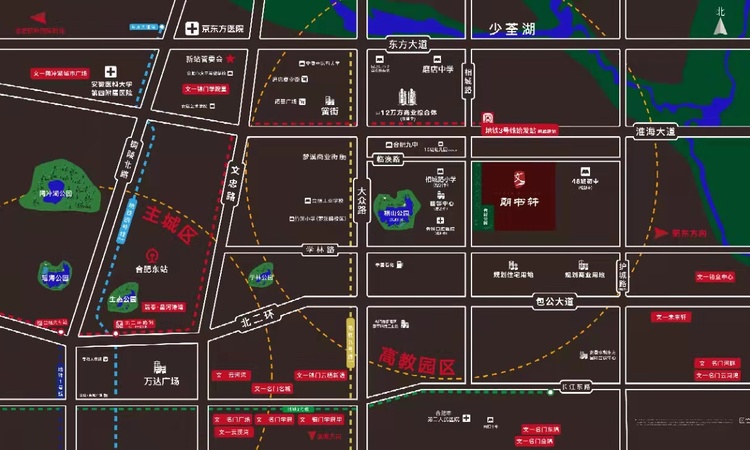 文一朗书轩交通图