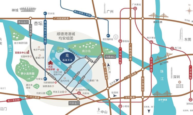 瀚康华府交通图