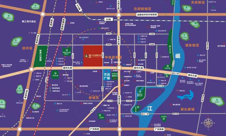  加洲国际城四期交通图