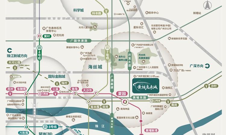 中交科城·黄埔未来城交通图