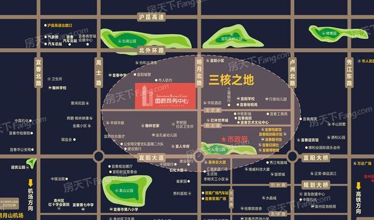 国际商务中心交通图