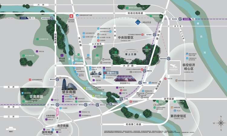 璟上兰园交通图