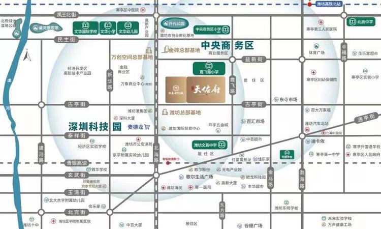 欣泰天佑府交通图