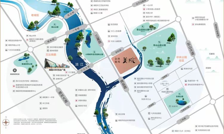 金科骏邦·美院交通图