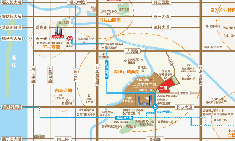 运达中央广场三期交通图
