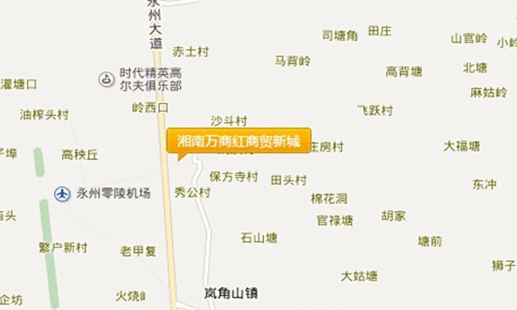 湘南万商红商贸新城交通图