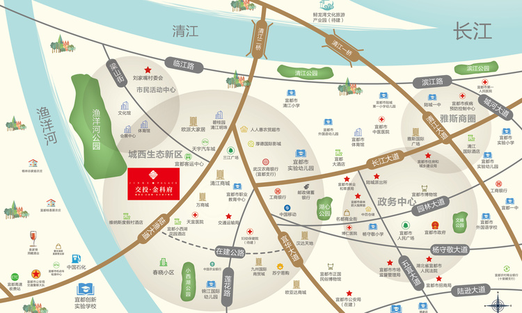 宜都交投·金科府交通图