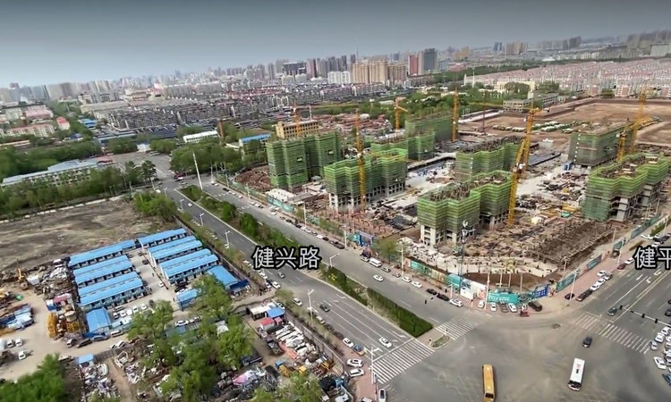 鲁商·悦未来施工进度图