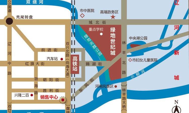 绿地城交通图