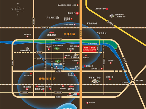 恒茂城·江南御府交通图