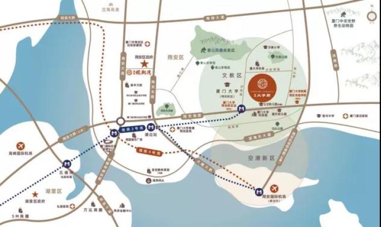 海晟大学府交通图