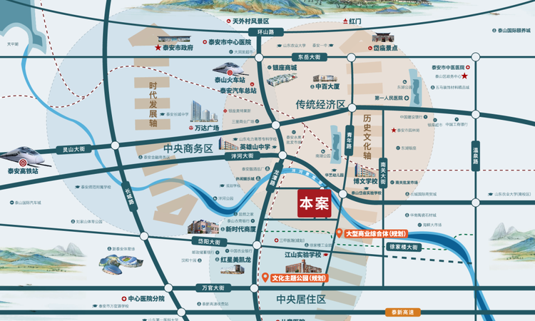 东海·泮河龙韵交通图