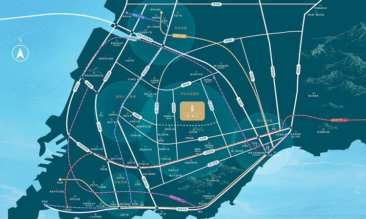 青啤·静澜山交通图