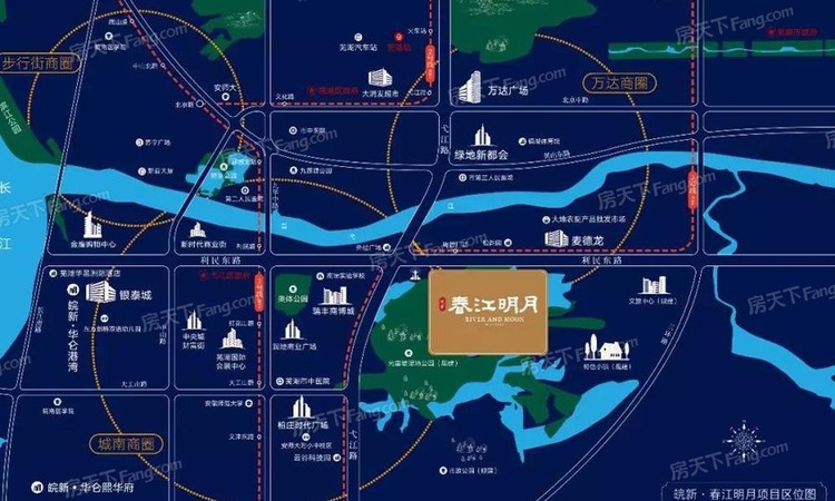 皖新春江明月交通图