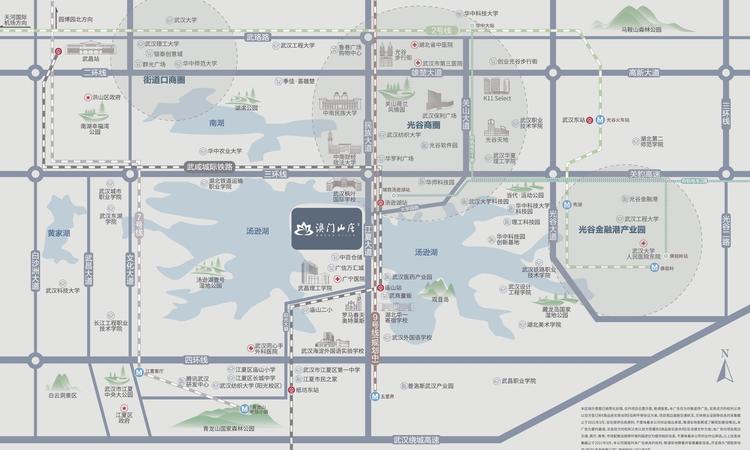 澳门山庄二期交通图