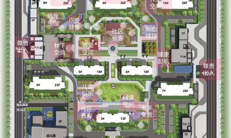 绿地·东北亚国博城楼层平面图