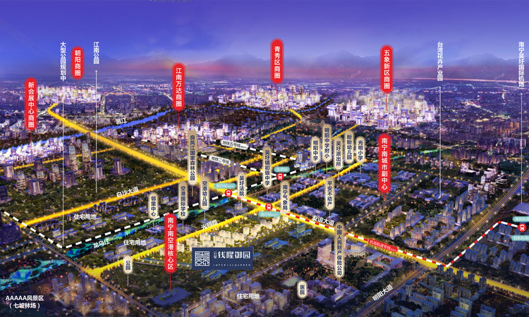 云星钱隆御园交通图