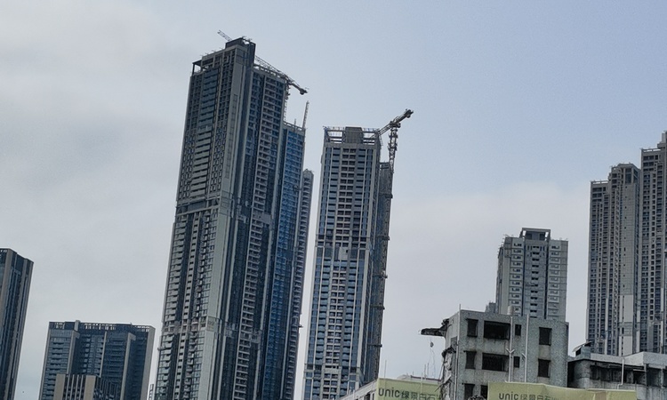 绿景白石洲璟庭施工进度图