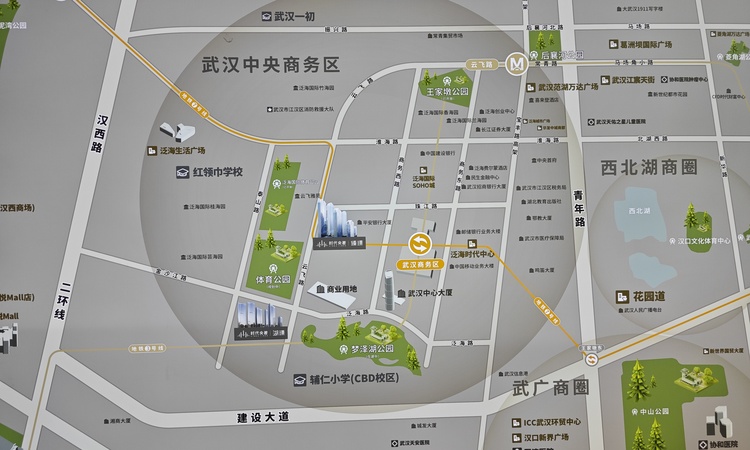 信达地产时代央著·湖璟交通图