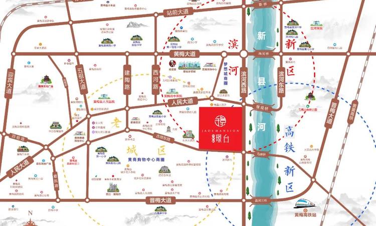 中乾融·璟台交通图