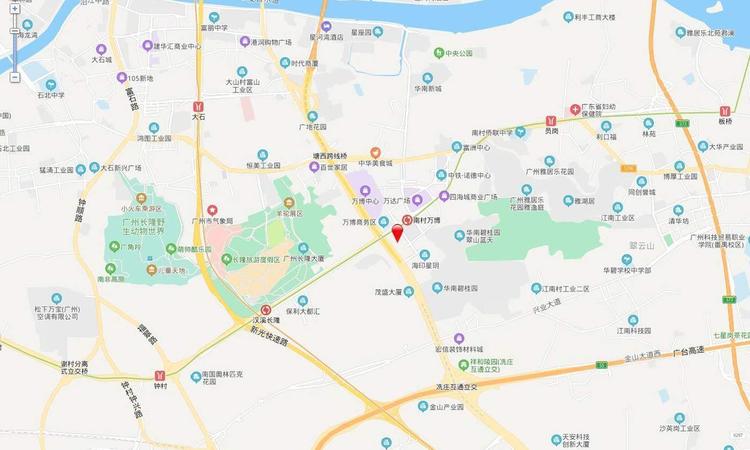 番禺敏捷广场交通图