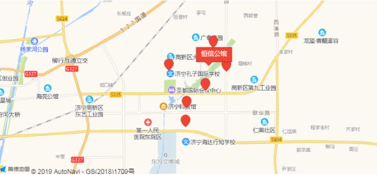 恒信公馆交通图