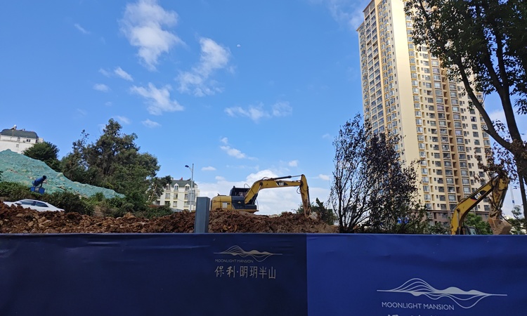 保利·明玥半山施工进度图