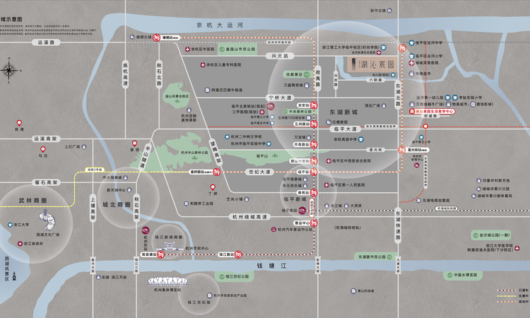 华景川科大湖沁宸园周边配套图